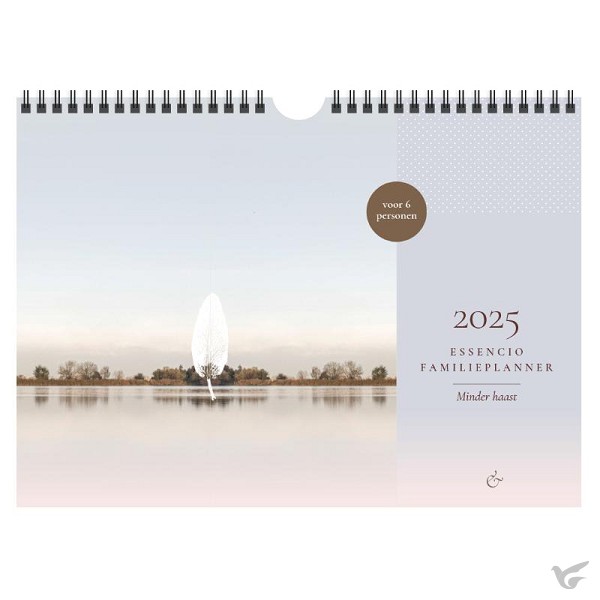 Productafbeelding: voorkant van Essencio familieplanner 2025