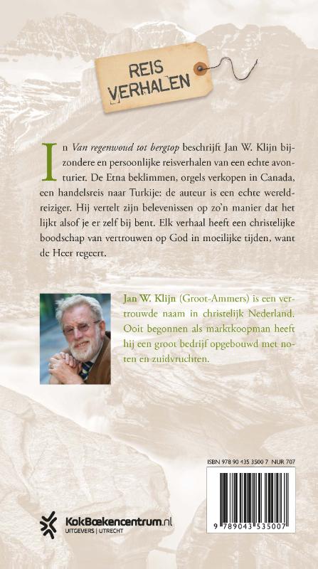 Productafbeelding: achterkant van Van regenwoud tot bergtop