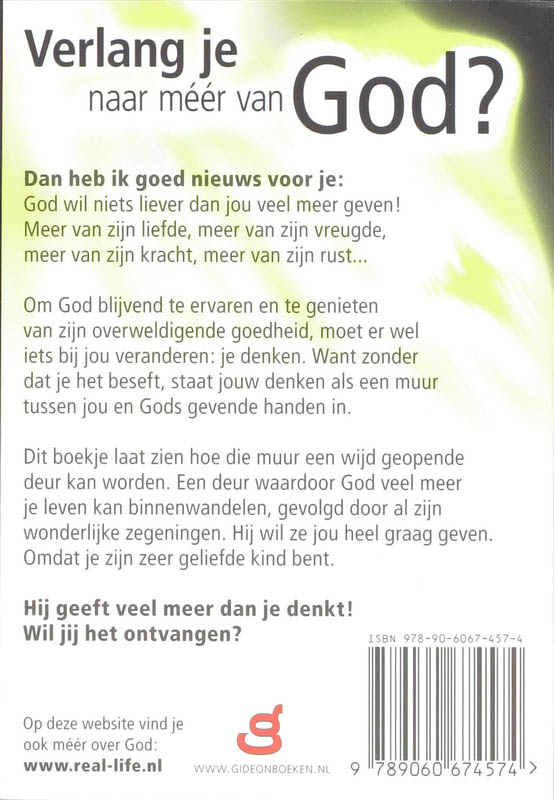 Productafbeelding: achterkant van Ervaar God
