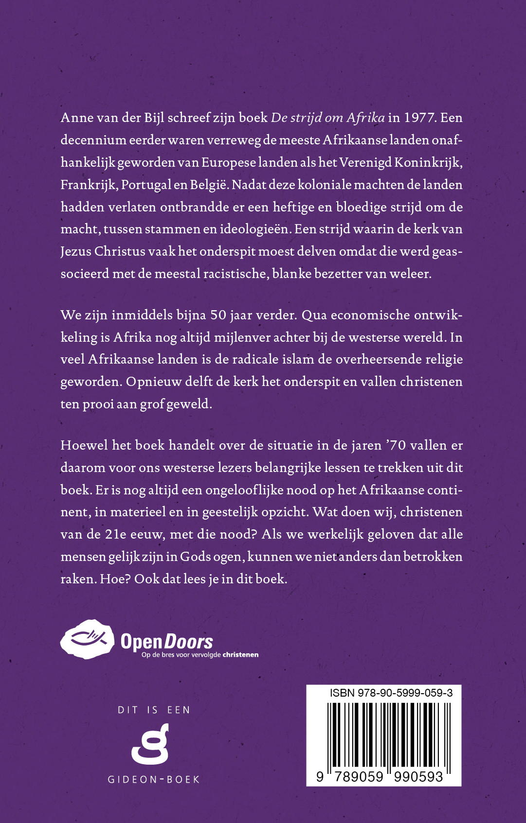 Productafbeelding: achterkant van De strijd om Afrika