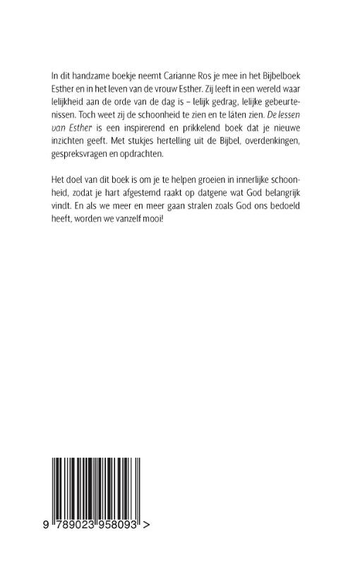 Productafbeelding: achterkant van De lessen van Esther