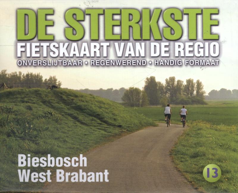 Productafbeelding: voorkant van De sterkste fietskaart van de regio Biesbosch en West Brabant