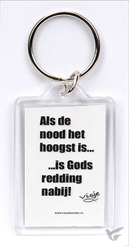 Productafbeelding: voorkant van Sleutelhanger visje als de nood het hoog