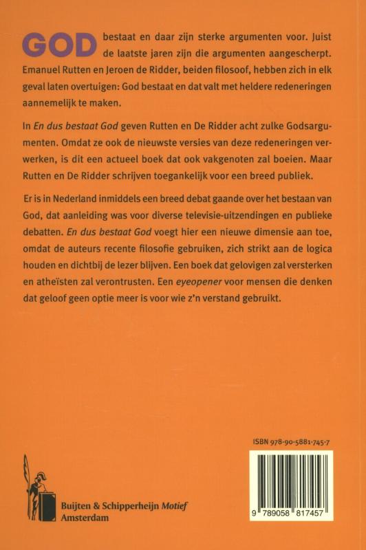 Productafbeelding: achterkant van En dus bestaat God