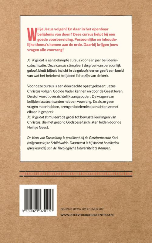 Productafbeelding: achterkant van Ja, ik geloof