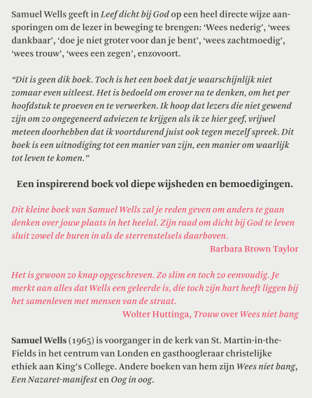 Productafbeelding: achterkant van Leef dicht bij God