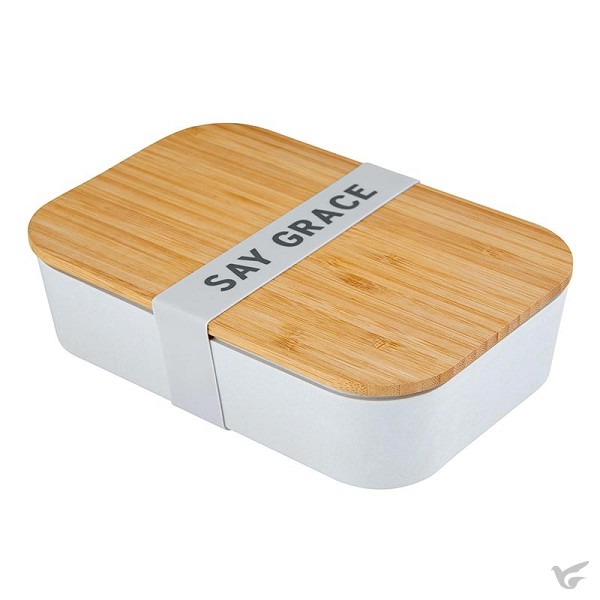 Productafbeelding: voorkant van Bamboo Lunch Box Say Grace