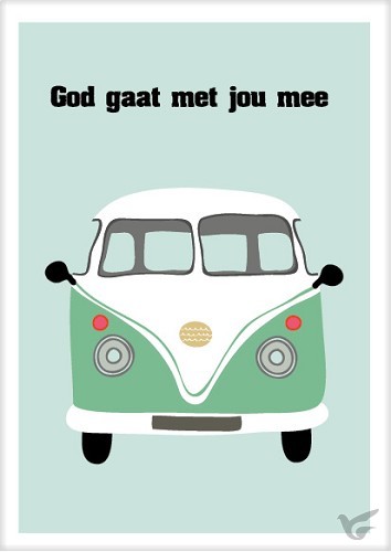 Productafbeelding: voorkant van Kaart God gaat met je mee