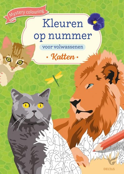 Productafbeelding: voorkant van Kleuren op nummer voor volwassenen - Kat