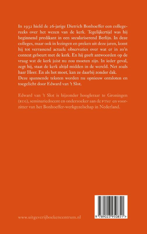 Productafbeelding: achterkant van De levende kerk