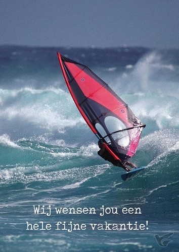 Productafbeelding: voorkant van Kaart fijne vakantie  surfer