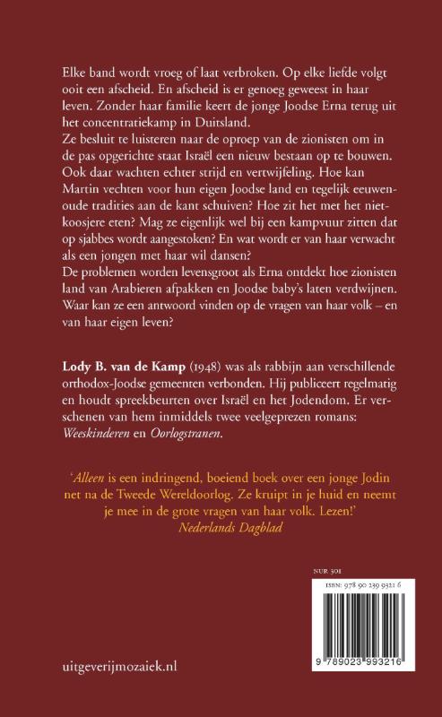 Productafbeelding: achterkant van Alleen