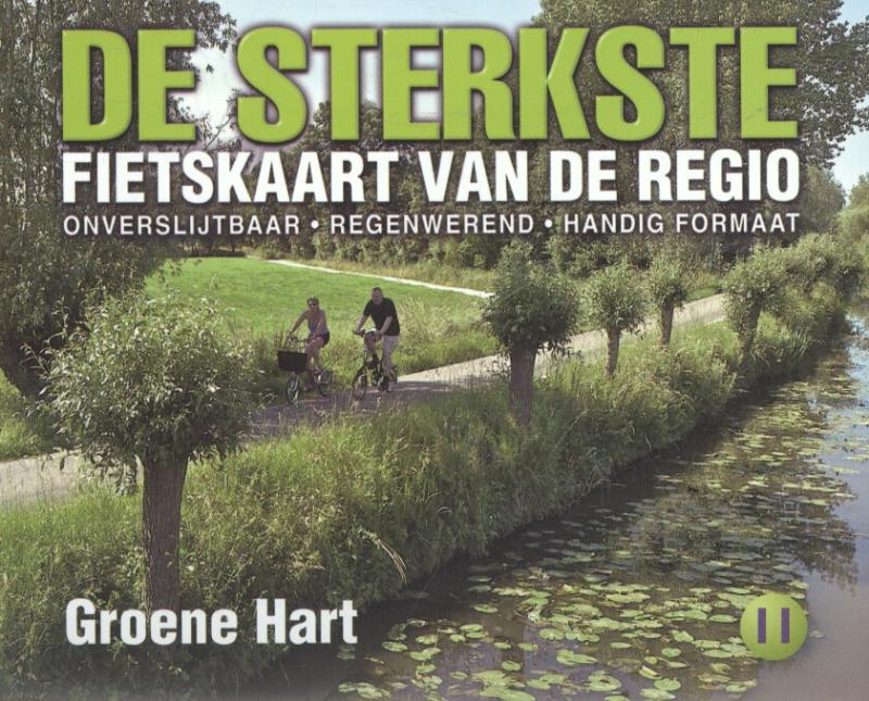 Productafbeelding: voorkant van De sterkste fietskaart van de regio Groene Hart