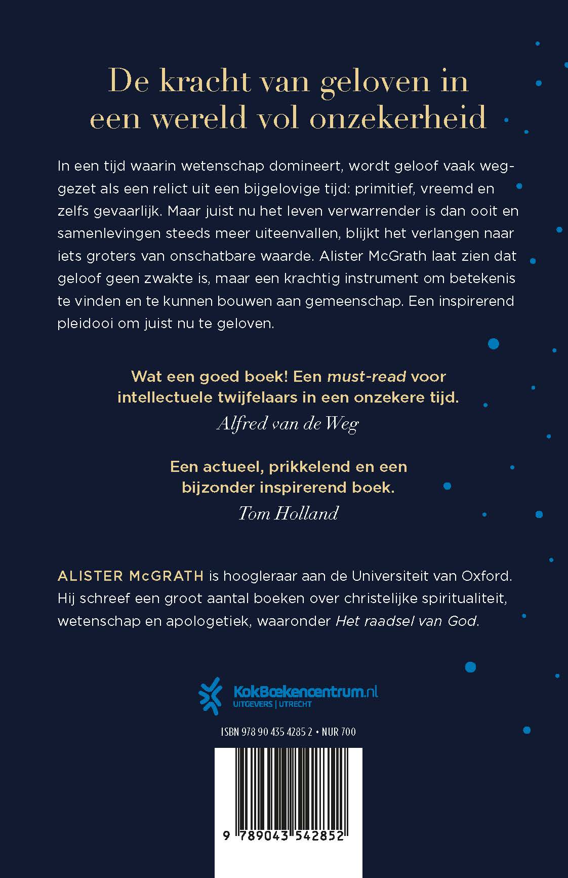 Productafbeelding: achterkant van Waarom nu nog geloven?