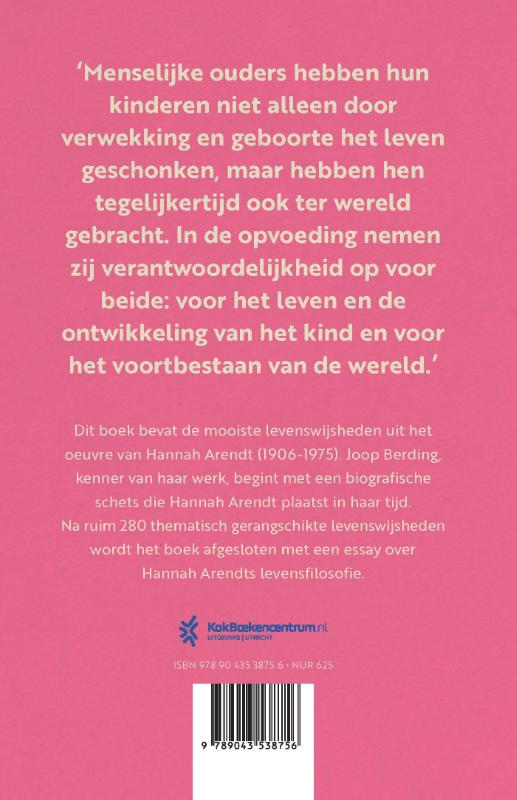 Productafbeelding: achterkant van Hannah Arendt