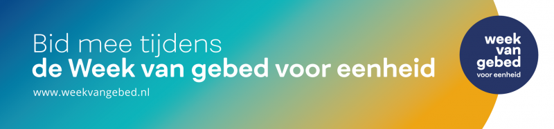 Spandoek Week van gebed voor eenheid - ISBN WVGS
