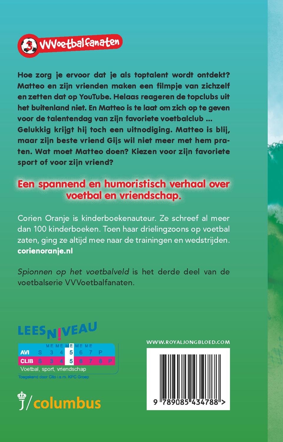 Spionnen op het voetbalveld (e-book)  Productafbeelding: achterkant van Spionnen op het voetbalveld