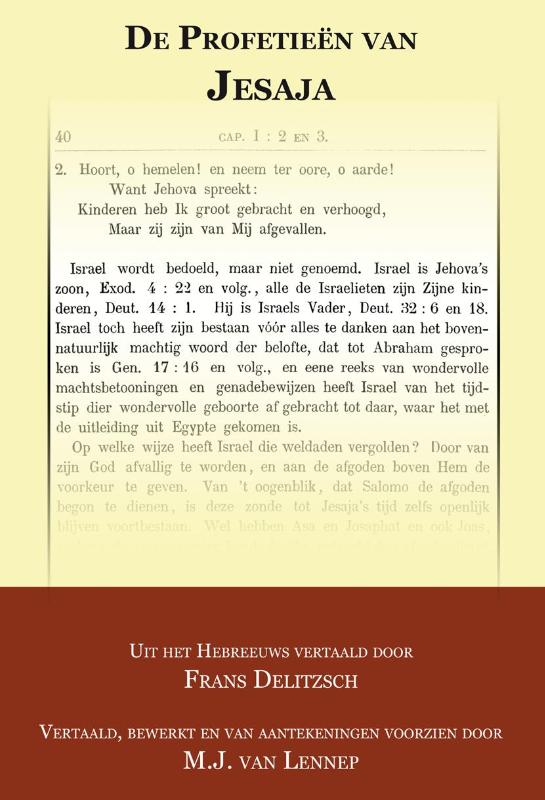 Productafbeelding: voorkant van De Profetieën van Jesaja