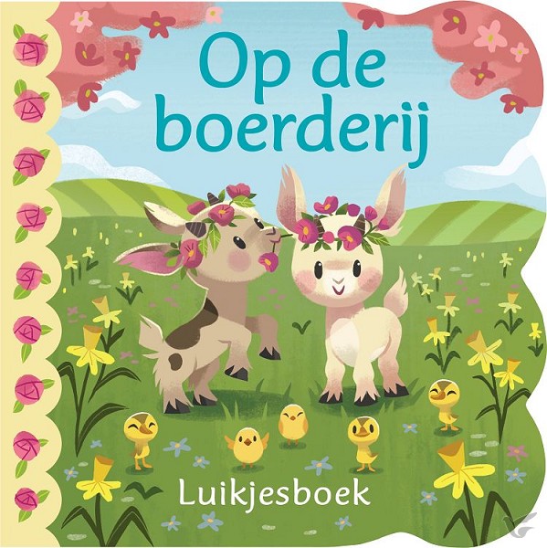 Productafbeelding: voorkant van Op de boerderij luikjesboek
