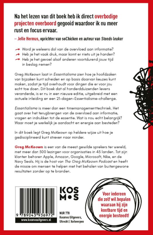 Productafbeelding: achterkant van Essentialisme