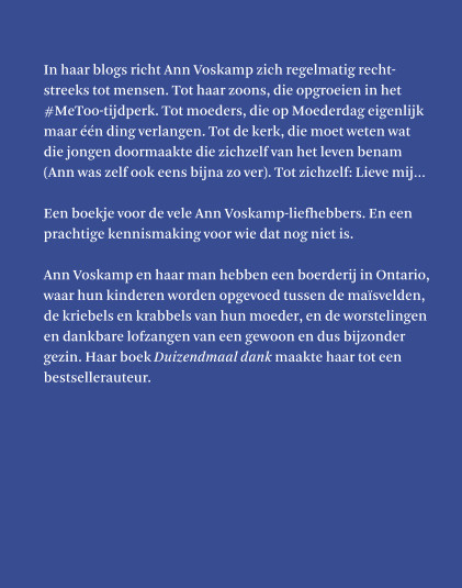 Productafbeelding: achterkant van Brieven van Ann Voskamp