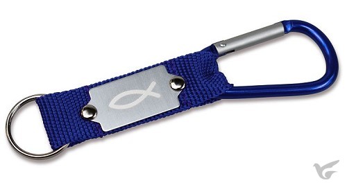 Productafbeelding: voorkant van Sleutelhanger karabijn vis blauw