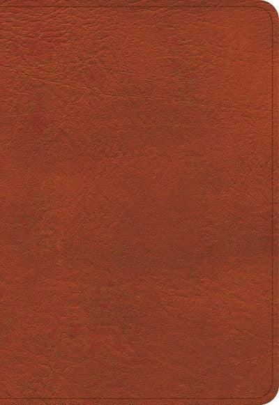 Productafbeelding: voorkant van KJV Large Print Compact Reference Bible-Burnt Sienna LeatherTouch