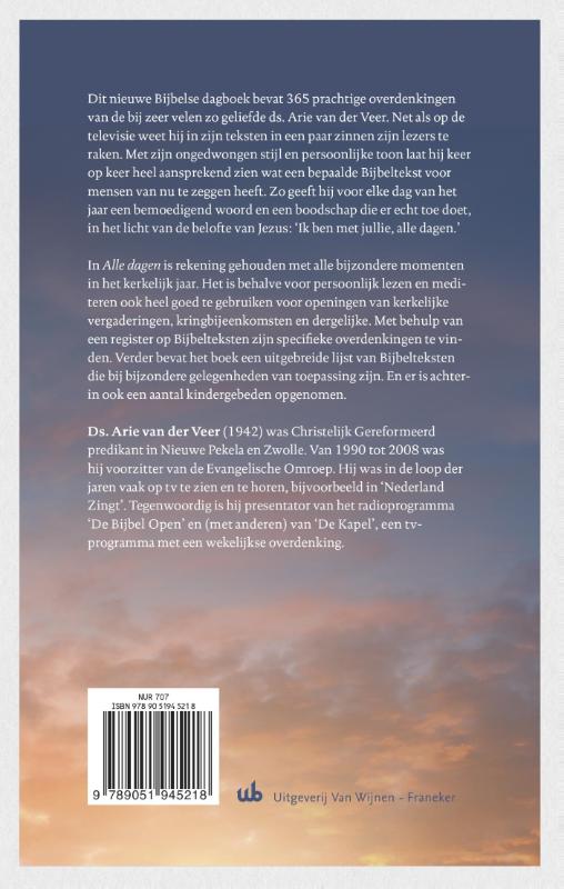 Productafbeelding: achterkant van Alle dagen