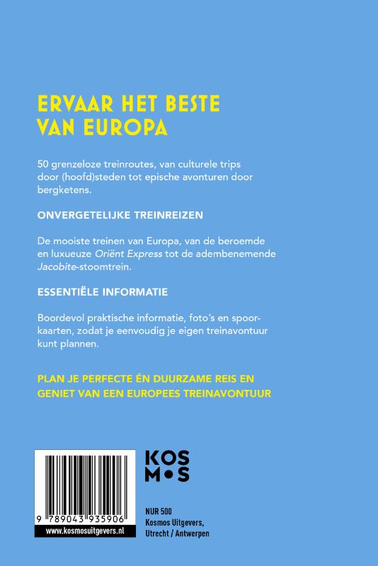 Productafbeelding: achterkant van Europa met de trein