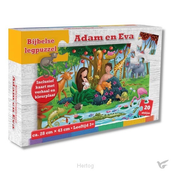 Productafbeelding: voorkant van Puzzel adam en eva 24x43cm
