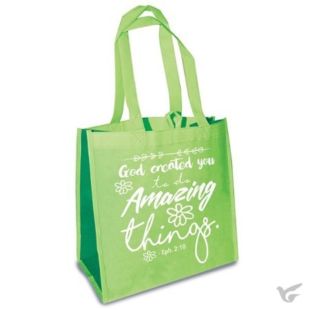 Productafbeelding: voorkant van Eco Tote Bag God created you