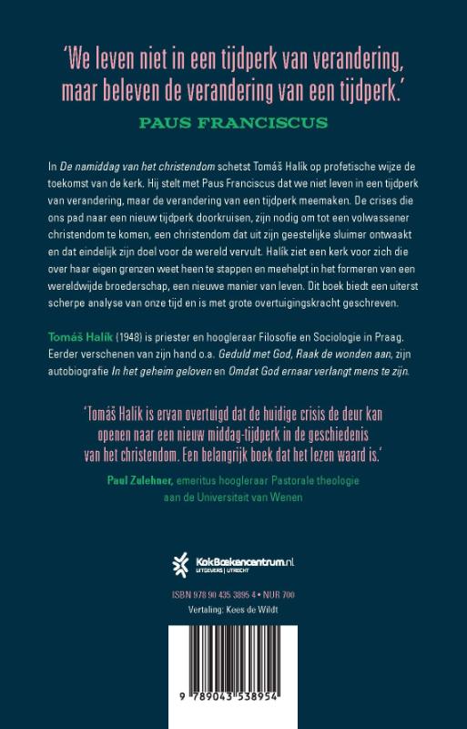 Productafbeelding: achterkant van De namiddag van het christendom