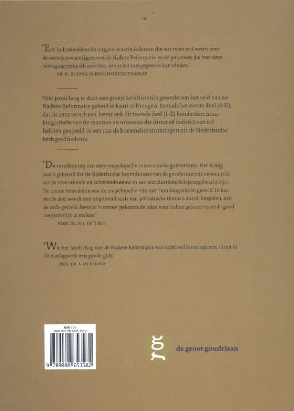 Productafbeelding: achterkant van Encyclopedie nadere reformatie 2 L-Z