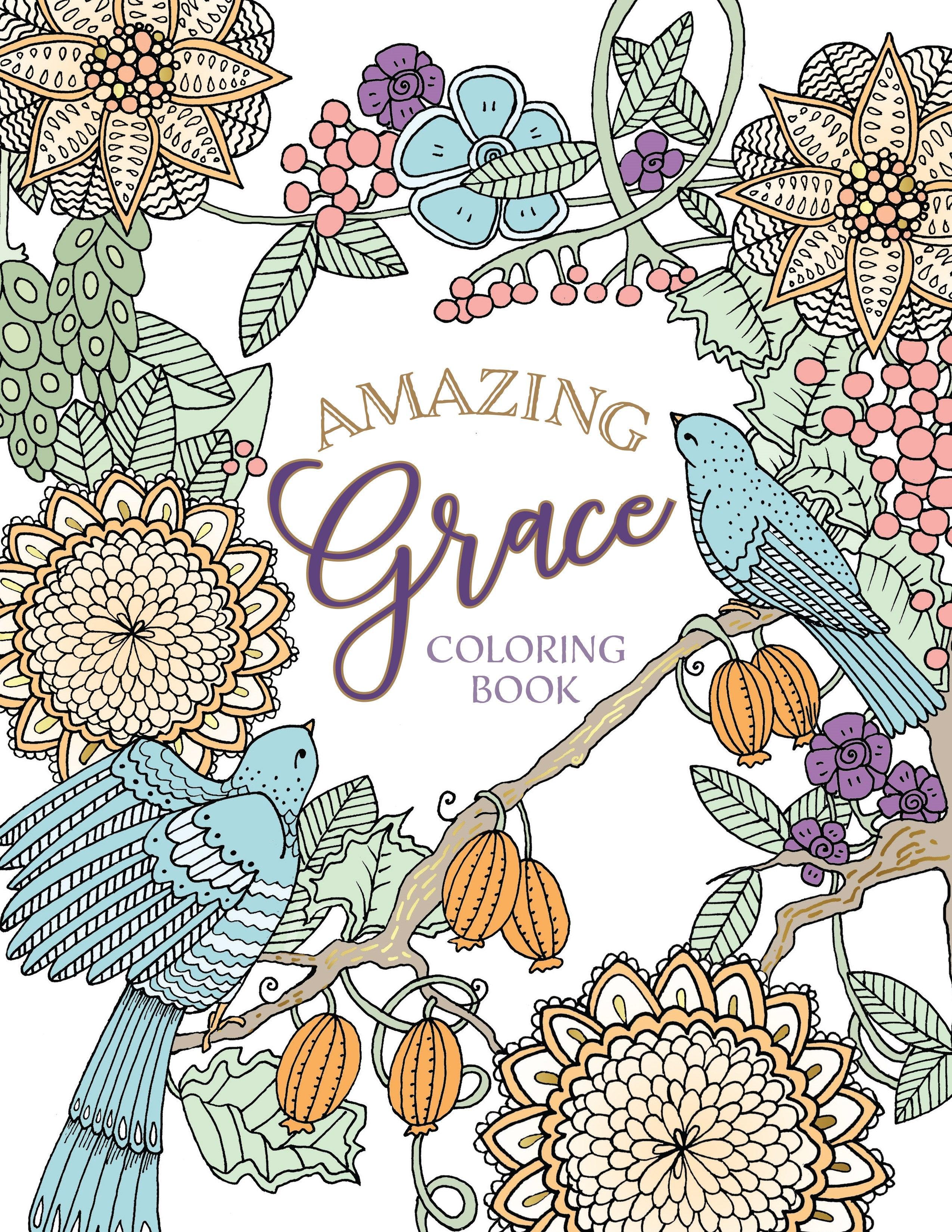 Productafbeelding: voorkant van Amazing Grace Coloring Book (Majestic Expressions)